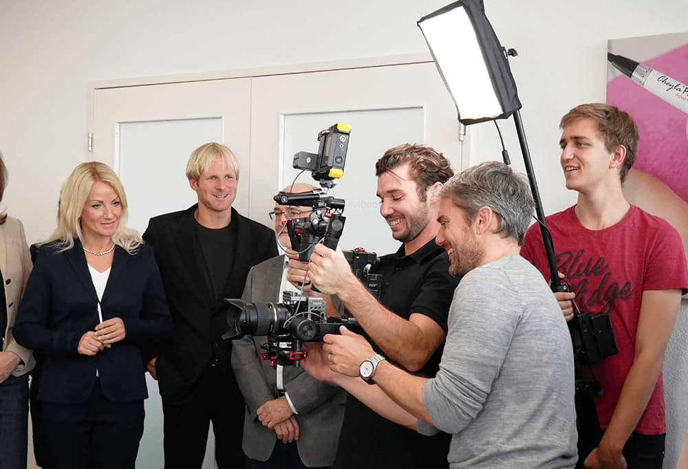 Youstream beim Dreh