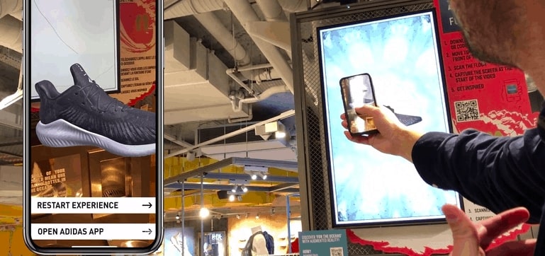 Foto eines Augmented Reality Erlebnisses