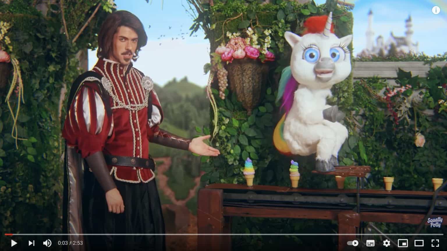 Screenshot der Squatty Potty YouTube Ads